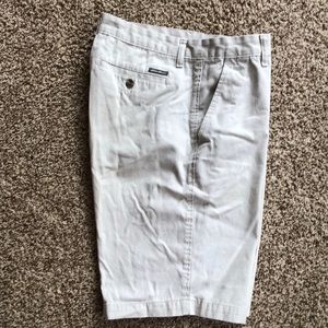Eddie Bauer Men’s Beige Chino Style Shorts, 32
